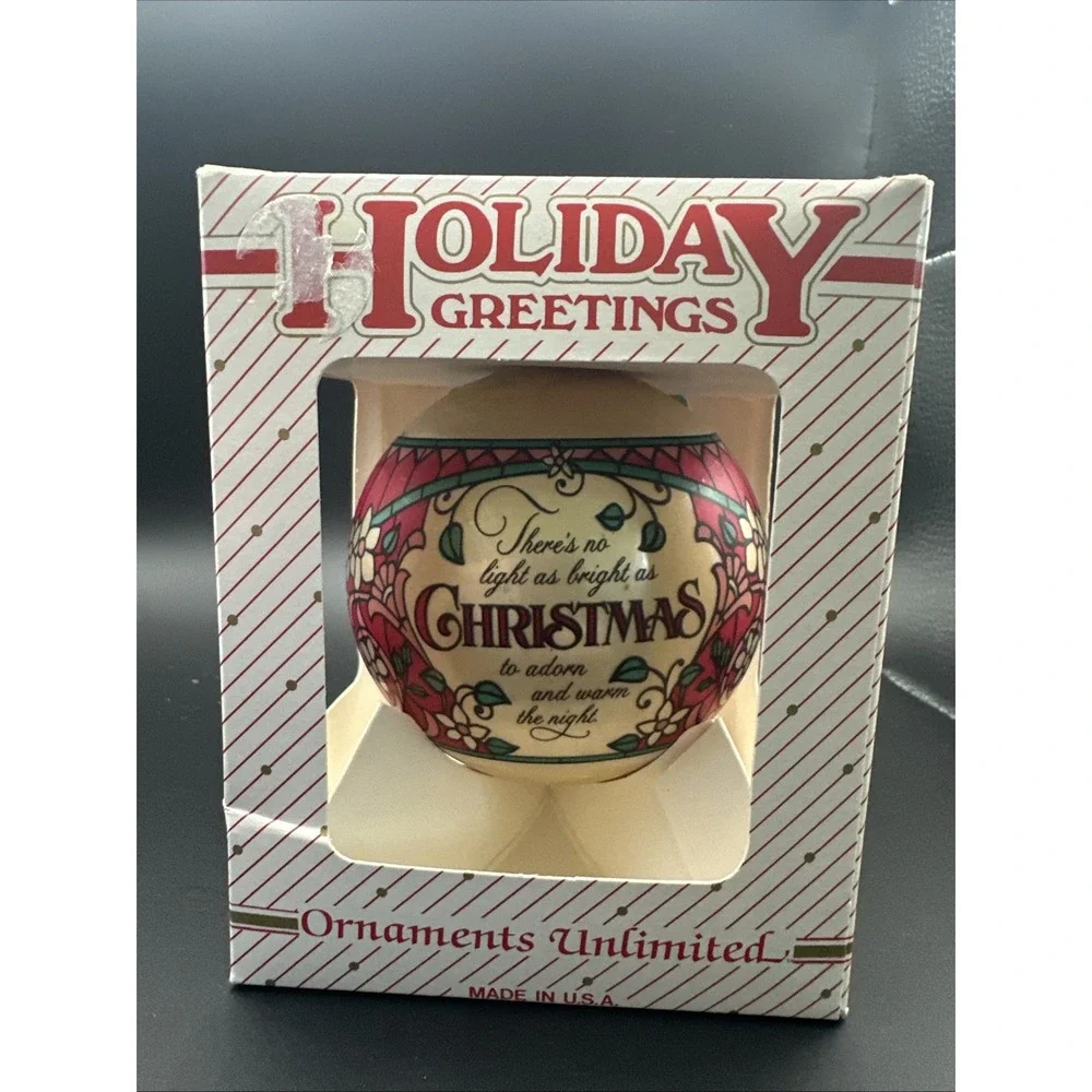 Vintage 1979 Hallmark Glass Ornament 